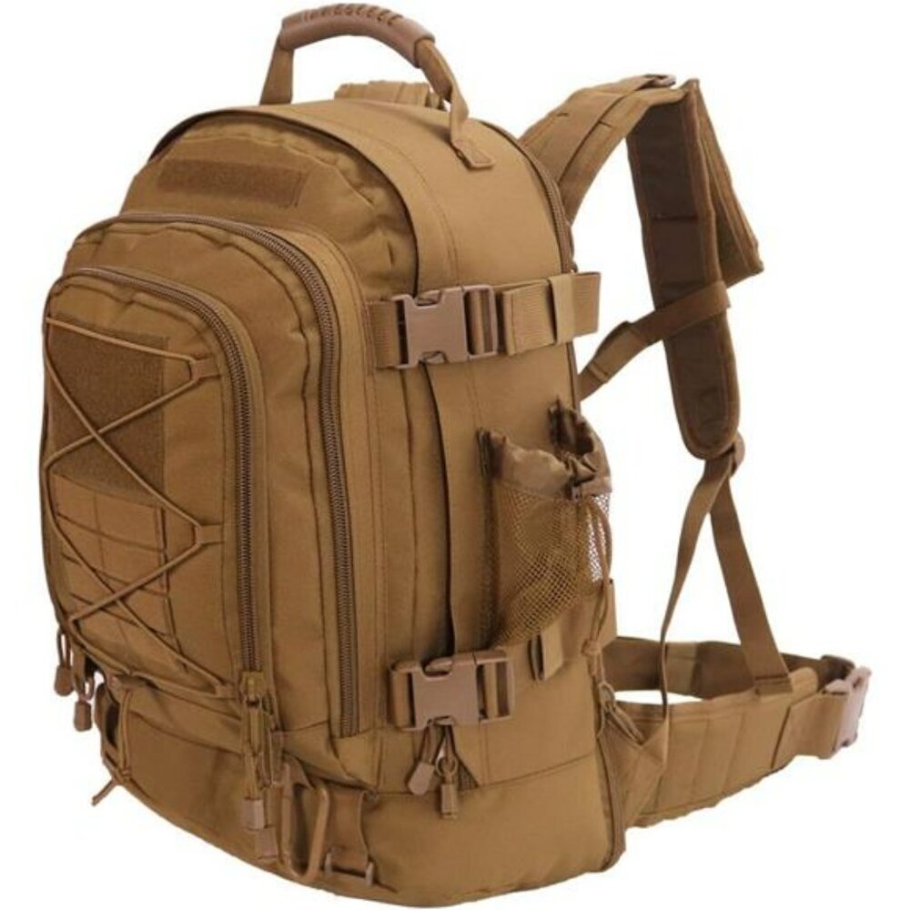 Expandable Tactical Backpack 64L Military Hiking Camping Travel Gym Bag